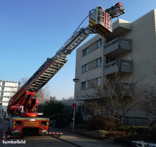 Einsatz Nr. 288 Hilfe 1 Tragehilfe mit Drehleiter